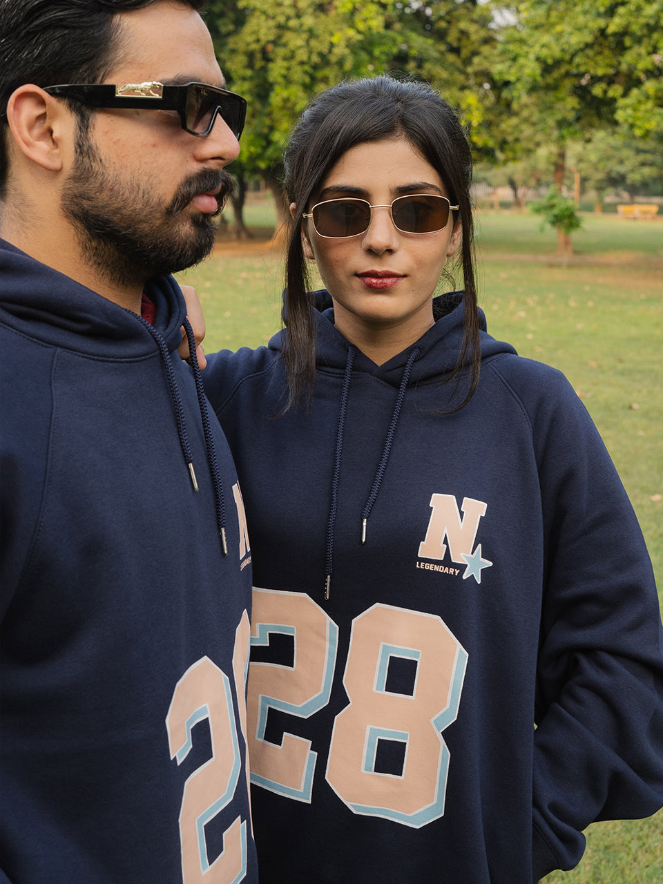 Oversized Stylish Unisex Navy Blue Hoodie